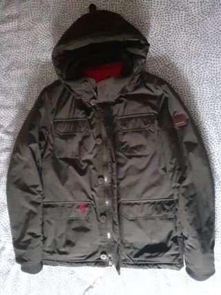Parka Valecuatro con capucha verde talla L