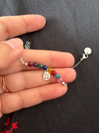 Pulsera Plata Árbol de la Vida Chakras