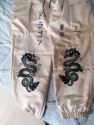 Pantalón asiático dragón + regalo
