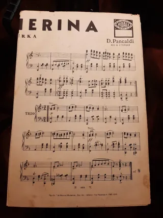 Spartiti musicali d'epoca Vidale Arona