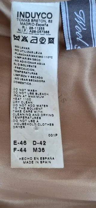 Abrigo clásico lana beige