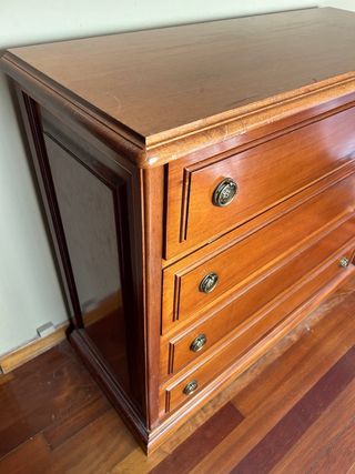 Cómoda Madera Maciza Caoba