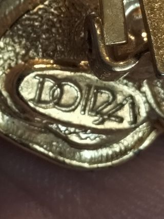 Pendientes Doira joyas vintage Verde y Dorados