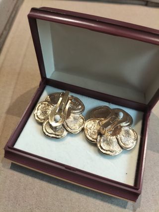 Pendientes Doira joyas vintage Verde y Dorados