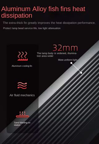 Luz LED Acuario espectro completo 4.8W