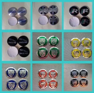 Pegatinas 56mm Jaguar tapabuje centro rueda logo