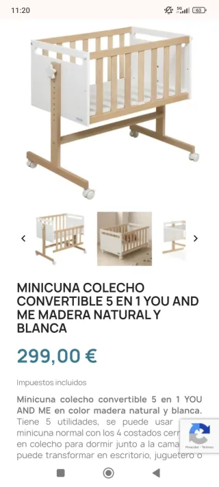 Mini Cuna colecho