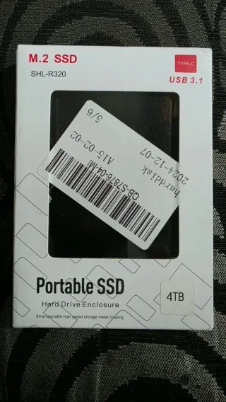 SSD Portátil SHL 4TB USB 3.1 Tipo-C