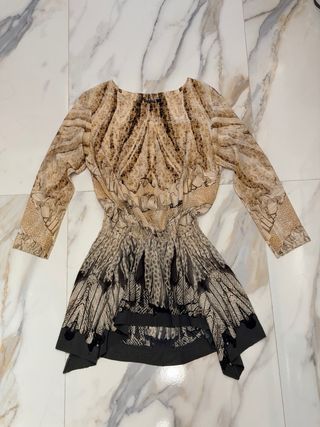 Vestido Roberto Cavalli estampado