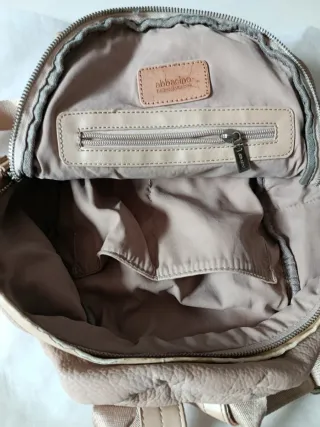 Zaino borsetta abbacino beige/rosa