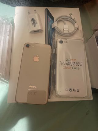 iPhone 8 64GB 100% Batería Dorado/Plateado