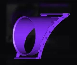 Soporte Reloj 52mm Aireador Central Audi B3 B4