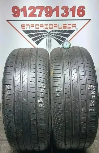 255 50 19 V PIRELLI RUEDA AL 90% VIDA UTIL
