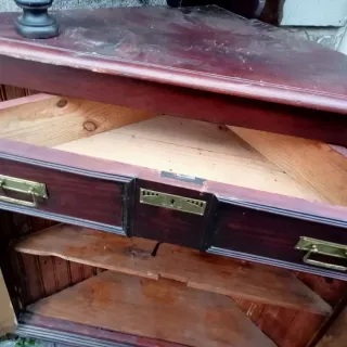 MUY ANTIGUO ESQUINERO BUENA MADERA B E