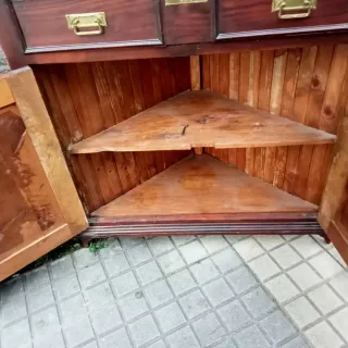 MUY ANTIGUO ESQUINERO BUENA MADERA B E