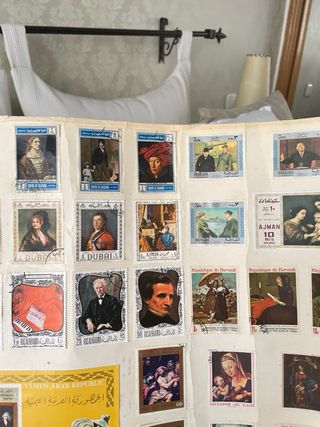 Lámina de sellos antiguos