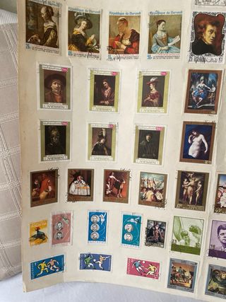 Lámina de sellos antiguos