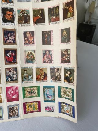 Lámina de sellos antiguos