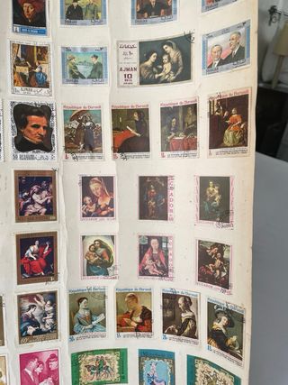 Lámina de sellos antiguos