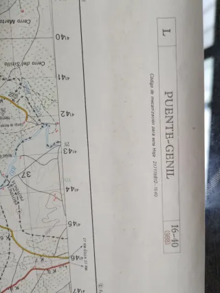 Mapa Militar Puente Genil E 1:50.000