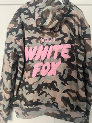 Sudadera White Fox Camuflaje Rosa
