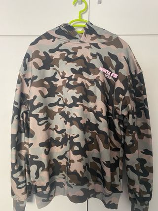 Sudadera White Fox Camuflaje Rosa