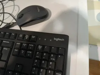 Teclado y Ratón Logitech Negro/Gris