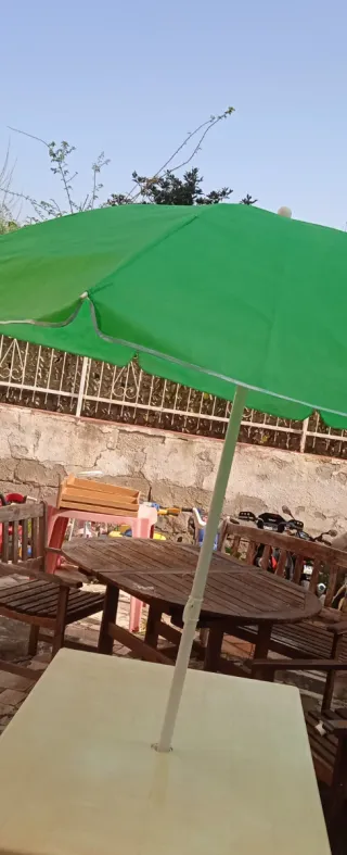 Ombrellone da spiaggia verde