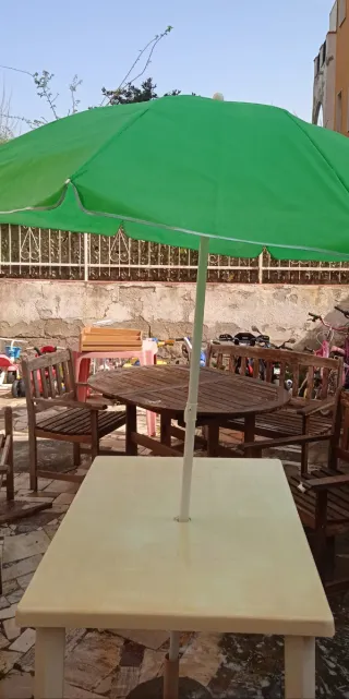 Ombrellone da spiaggia verde