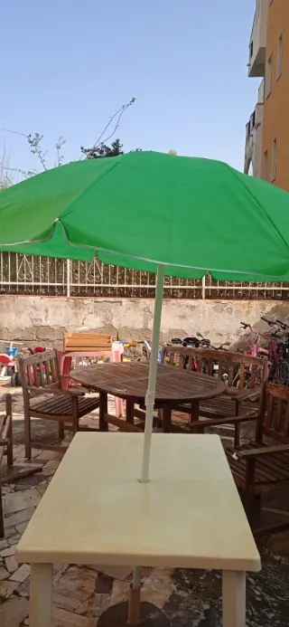 Ombrellone da spiaggia verde