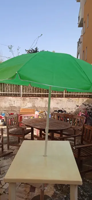 Ombrellone da spiaggia verde