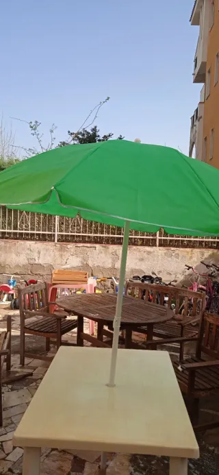 Ombrellone da spiaggia verde