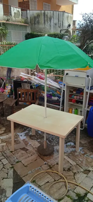 Ombrellone da spiaggia verde