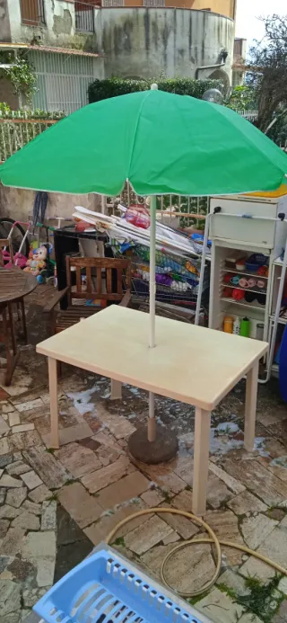 Ombrellone da spiaggia verde