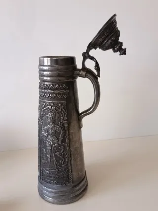 Jarra cerveza grabada grande