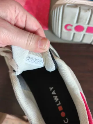 Deportivas Coolway Beige y Gris, plataforma de 7cm