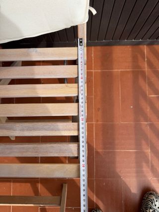 Conjunto mesa y sillas plegables madera