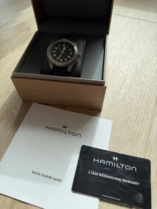 Reloj Hamilton Hombre Correa piel