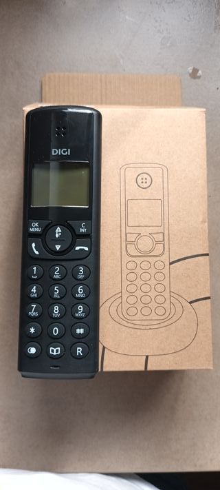 Teléfono fijo inalámbrico DIGI negro