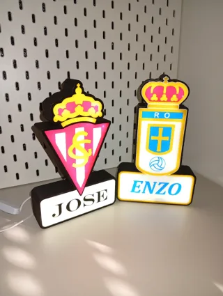 Lámpara futbol personalizada