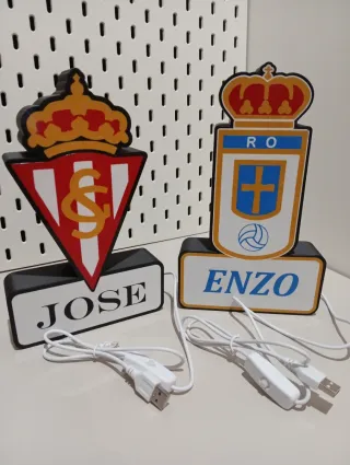 Lámpara futbol personalizada