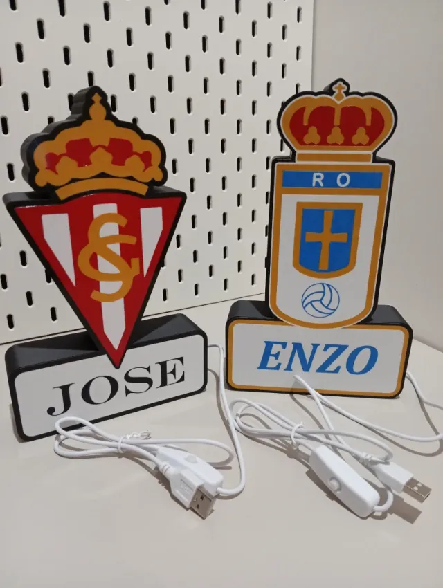 Lámpara futbol personalizada