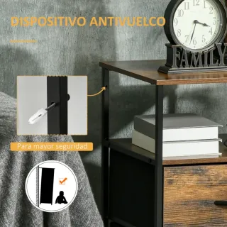 Mesita Auxiliar Industrial con Cajones