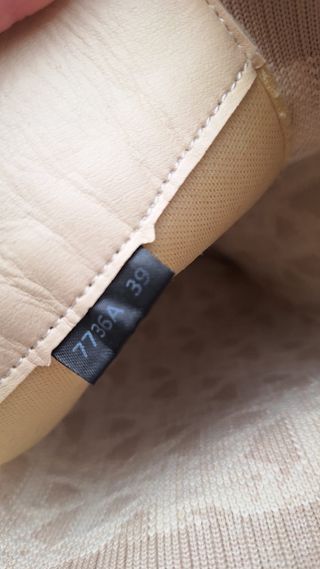 Botas altas tela beige mujer T.39