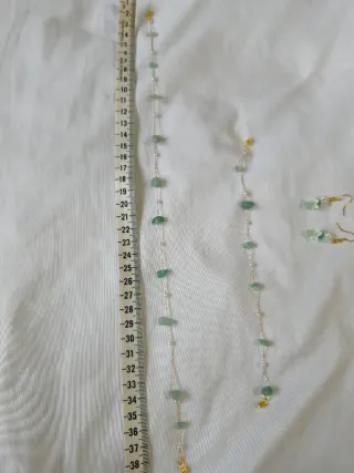 Conjunto collar, pulsera y pendientes