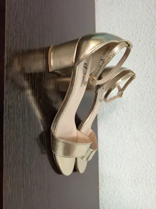Sandalias doradas mujer talla 41
