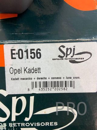 Opel kadett retrovisor derecho ref: E0156