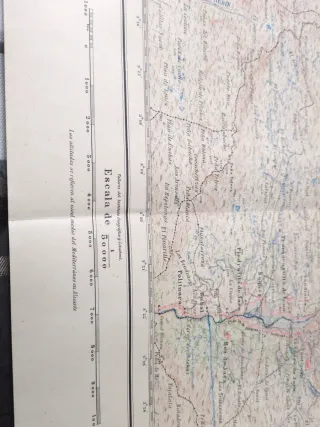 Mapa Sallent de Gállego 1936