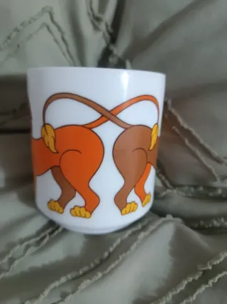 Taza Arcopal Leones Naranja y Blanco