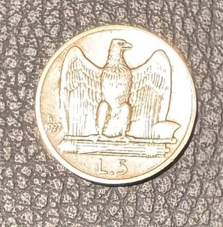 5 Lire Vittorio Emanuele III 1927 Argento
